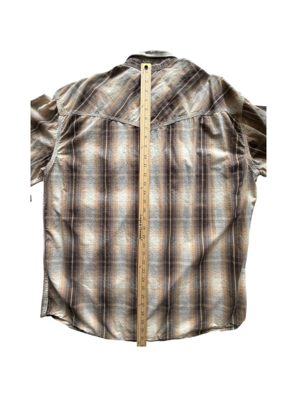 Larry Mahan Mens Cowboy Collection Plaid Western Pearl Snap All Cotton Shirt XXL - Picture 11 of 13